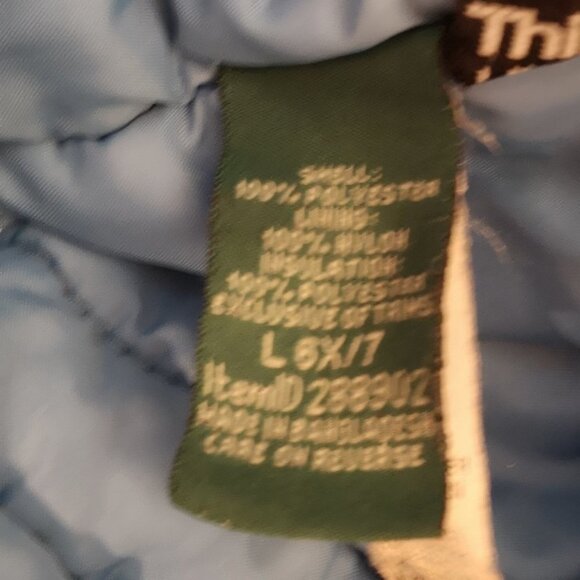 L.L. Bean Kids Size L6X/7 Thinsulate Insulation Full Zip Hooded Jacket - Picture 5 of 15